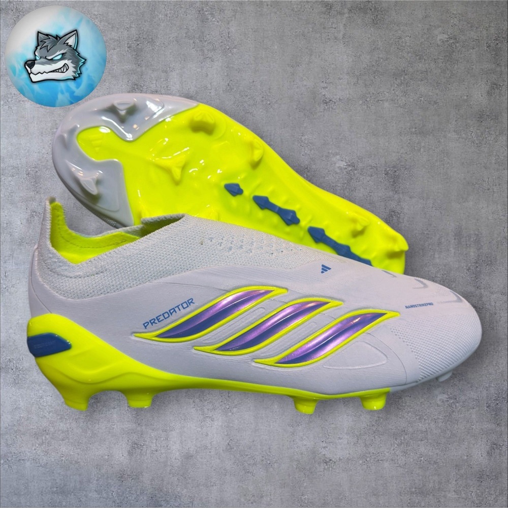 Adidas Predator Elite Laceless FG Soccer Cleats Kids Youth Size 1 JR7856